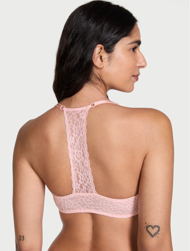 DUMMY - Brasier Victoria Secret demi liso y ligeramente forrado rosa 38C
